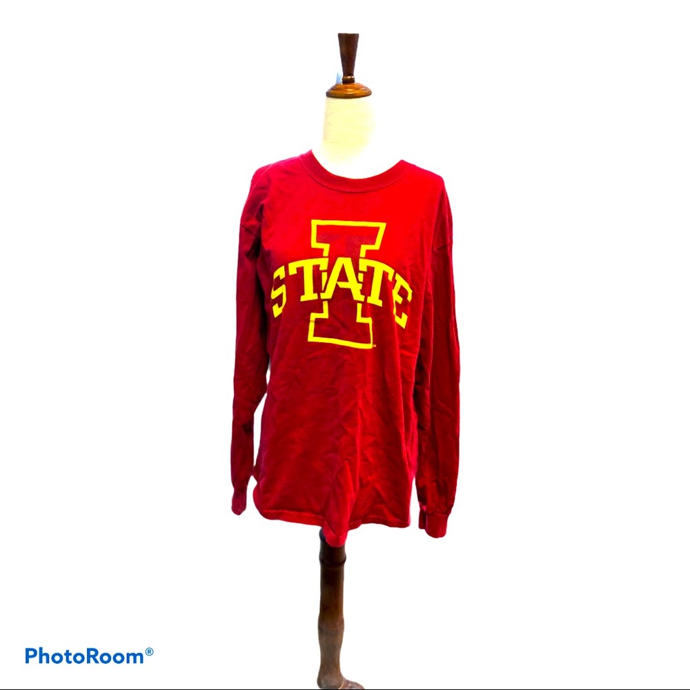 Sporty ISU Iowa State University Cyclones Cotton Long‎ Sleeve M